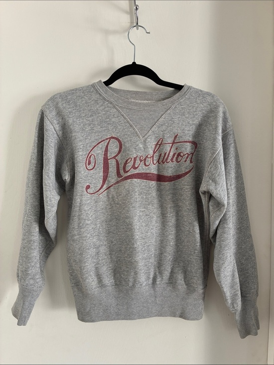 Isabel Marant Sweaters - Isabel Marant Gray Crewneck Sweatshirt with Maroon Script “revolution” size 34